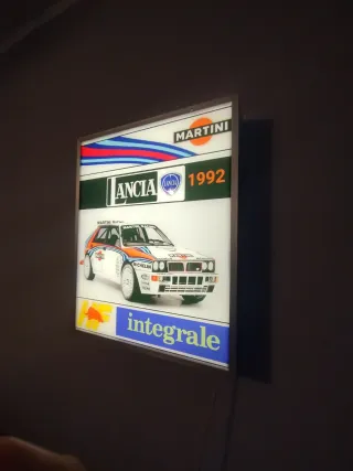 Insegna Lancia Delta Integrale Martini 1992