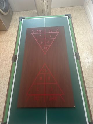 Mesa Multijuego Futbolín, Billar, Ping Pong,7 en 1