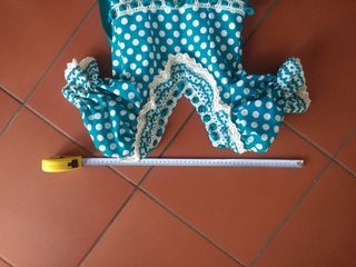 Vestido Flamenca Polka Azul