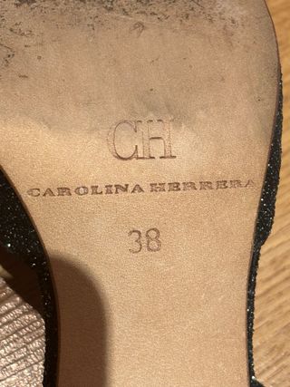 Zapatos CH Tacon Talla 38 Negro/Rojo