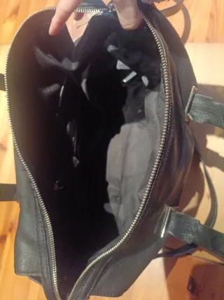 Bolso grande negro Zara