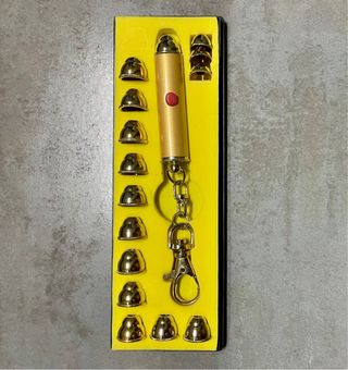 Puntero Láser Vintage Dorado con Accesorios