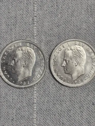 Monedas 50 Pesetas Juan Carlos I 1982,1983 y 1984