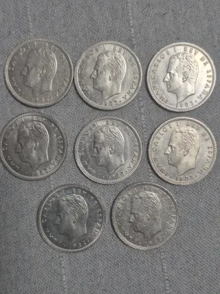 Monedas 50 Pesetas Juan Carlos I 1982,1983 y 1984