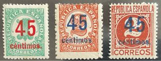 España 1938 - Cifras Edifil 742/744**