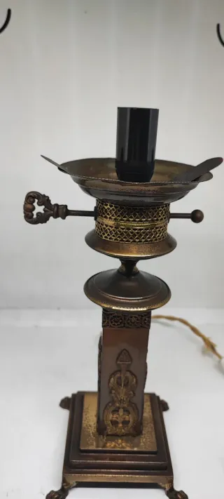 Lampada condalabro francese inizi 900