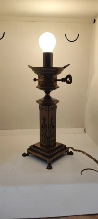 Lampada condalabro francese inizi 900