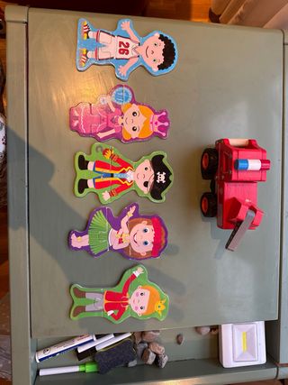 Camión de bomberos de madera