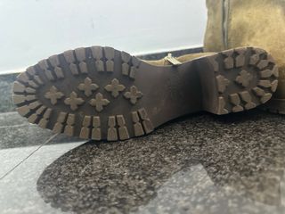 Botines verdes de ante