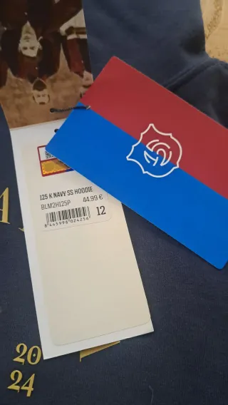 Sudadera FC Barcelona niño T-12 azul