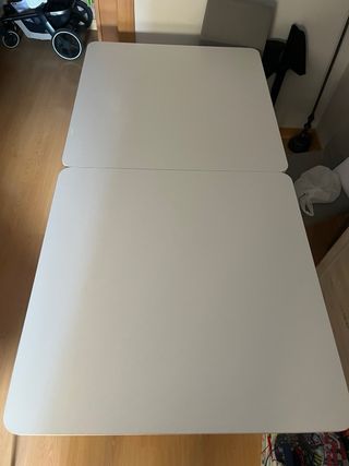 Mesa comedor extensible 90x90cm, 4-10 personas