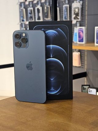 IPHONE 12 PRO MAX 128GB AZUL BATE. 100%