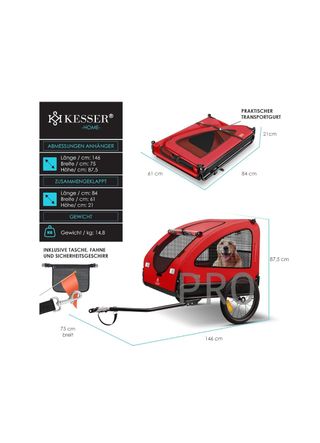 Remolque para Perros, Silla de Paseo