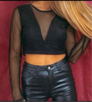 Top Corto Malla Transparente Brookville