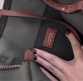 Bolso Hombro Ralph Lauren Verde Oscuro