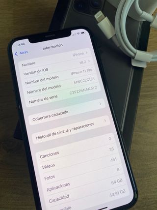 iPhone 11 Pro 64GB Gris Espacial