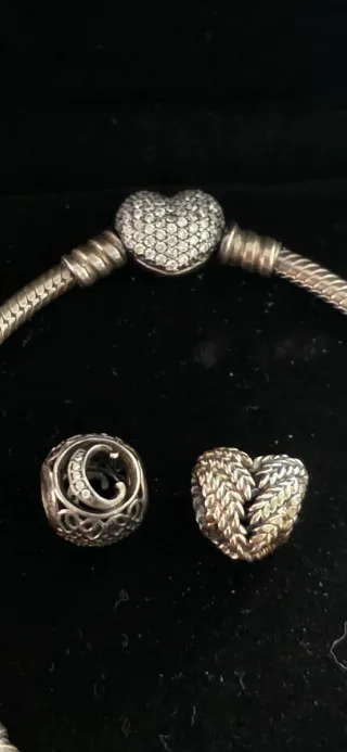 Pulsera Pandora Original + 2 Abalorios