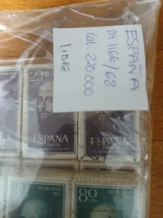 3000 sellos de la serie 1166/68.  Año 1955.