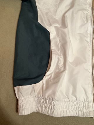 Chaqueta Adidas Retro Blanca y Verde