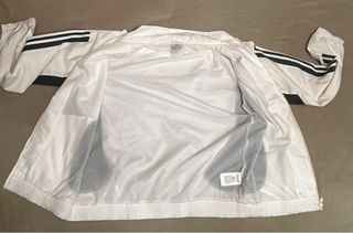 Chaqueta Adidas Retro Blanca y Verde