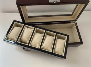 Estuche para 6 relojes de madera