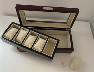 Estuche para 6 relojes de madera
