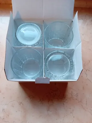 Set 4 Bicchieri Brandani Acqua & Sapone