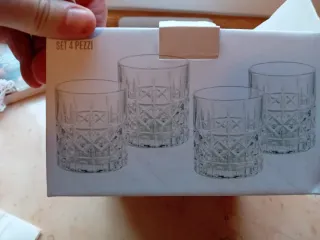 Set 4 Bicchieri Brandani Acqua & Sapone