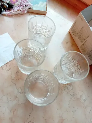 Set 4 Bicchieri Brandani Acqua & Sapone