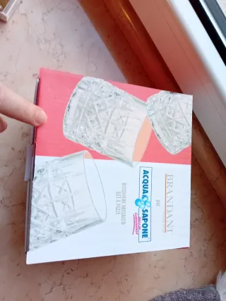 Set 4 Bicchieri Brandani Acqua & Sapone