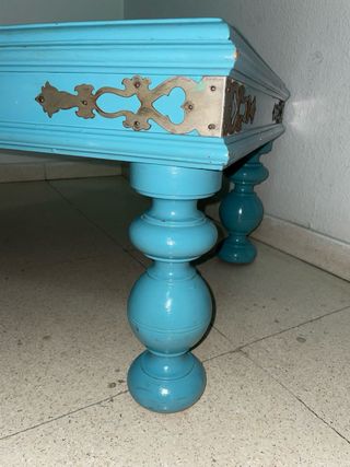 Mesa Centro Salón Madera y Metal