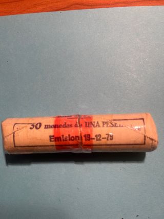 Cartucho 50 monedas 1 Pta 1975 Juan Carlos I