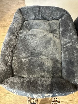 Cuscino per cani blu e grigio