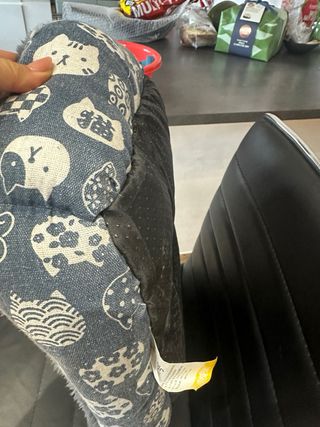 Cuscino per cani blu e grigio