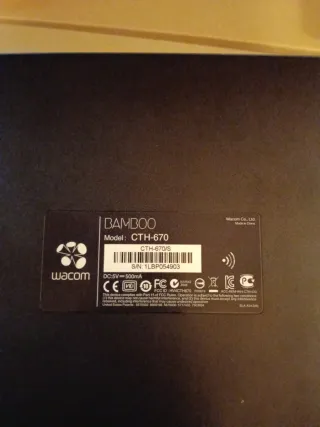 Tableta Gráfica Wacom Plata