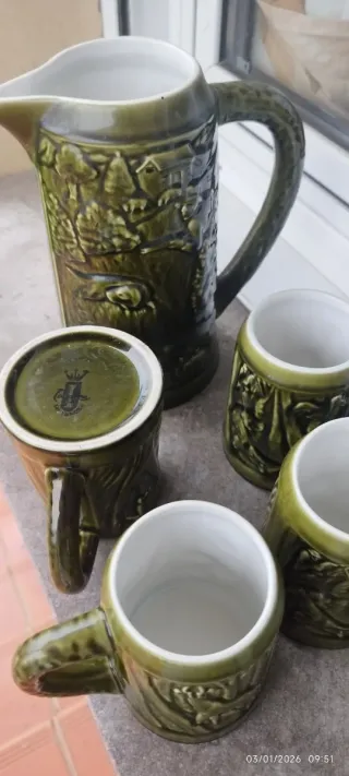 Jarra y Vasos Tanagra Santander