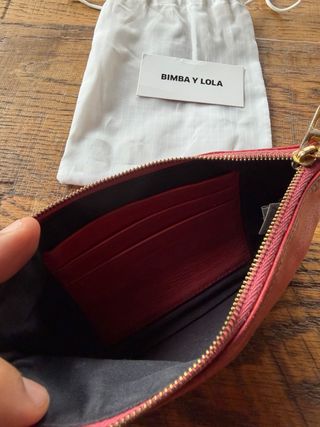 Monedero Bimba y Lola Coral/Rojo Piel