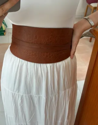 CINTURÓN FAJÍN CUERO ZARA