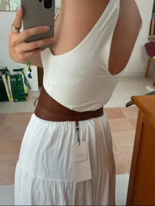 CINTURÓN FAJÍN CUERO ZARA