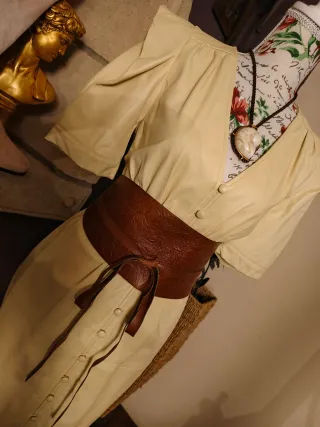 CINTURÓN FAJÍN CUERO ZARA