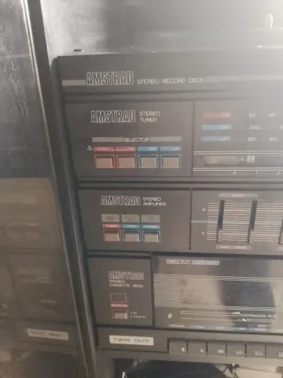 Cadena Amstrad Vintage Tocadiscos Cassette Radio