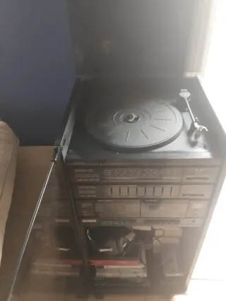 Cadena Amstrad Vintage Tocadiscos Cassette Radio