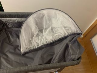 Minicuna colecho MS Teeny gris oscuro