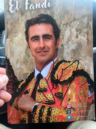 Foto El Fandi firmada