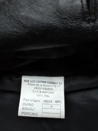 Chaqueta de piel F & Co hombre