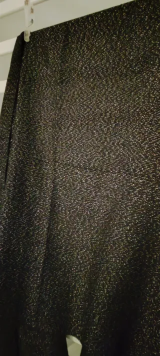 Pañuelo Fular Cashmere Negro y Plateado