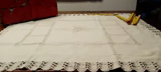 Antiche federe in lino ricamate