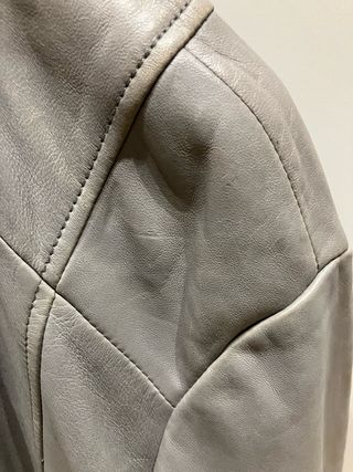 Giacca in pelle Trussardi grigia