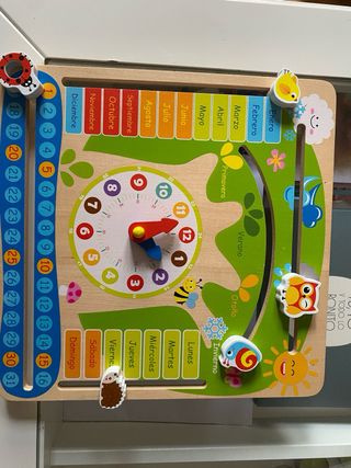 Juego Educativo Madera Días Seman Meses