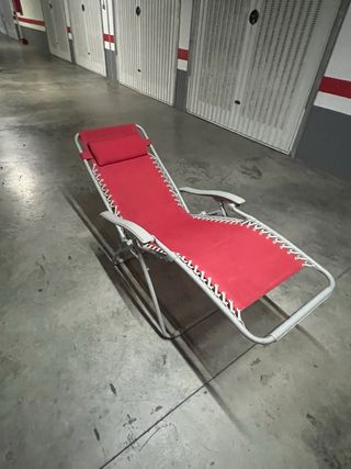 2 Tumbonas  Gravedad Cero Rojas